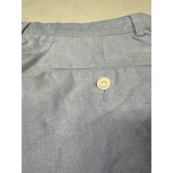 Polo by Ralph Lauren Preston Flat Front 100% Cotton Blue Chino Shorts Sz 31 - Picture 5 of 10